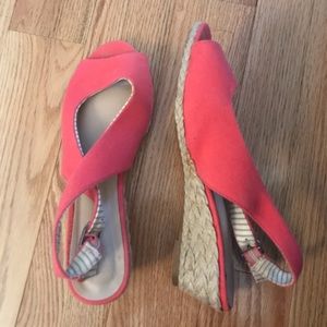 Kelly and Katie pink espadrilles 1 inch heel